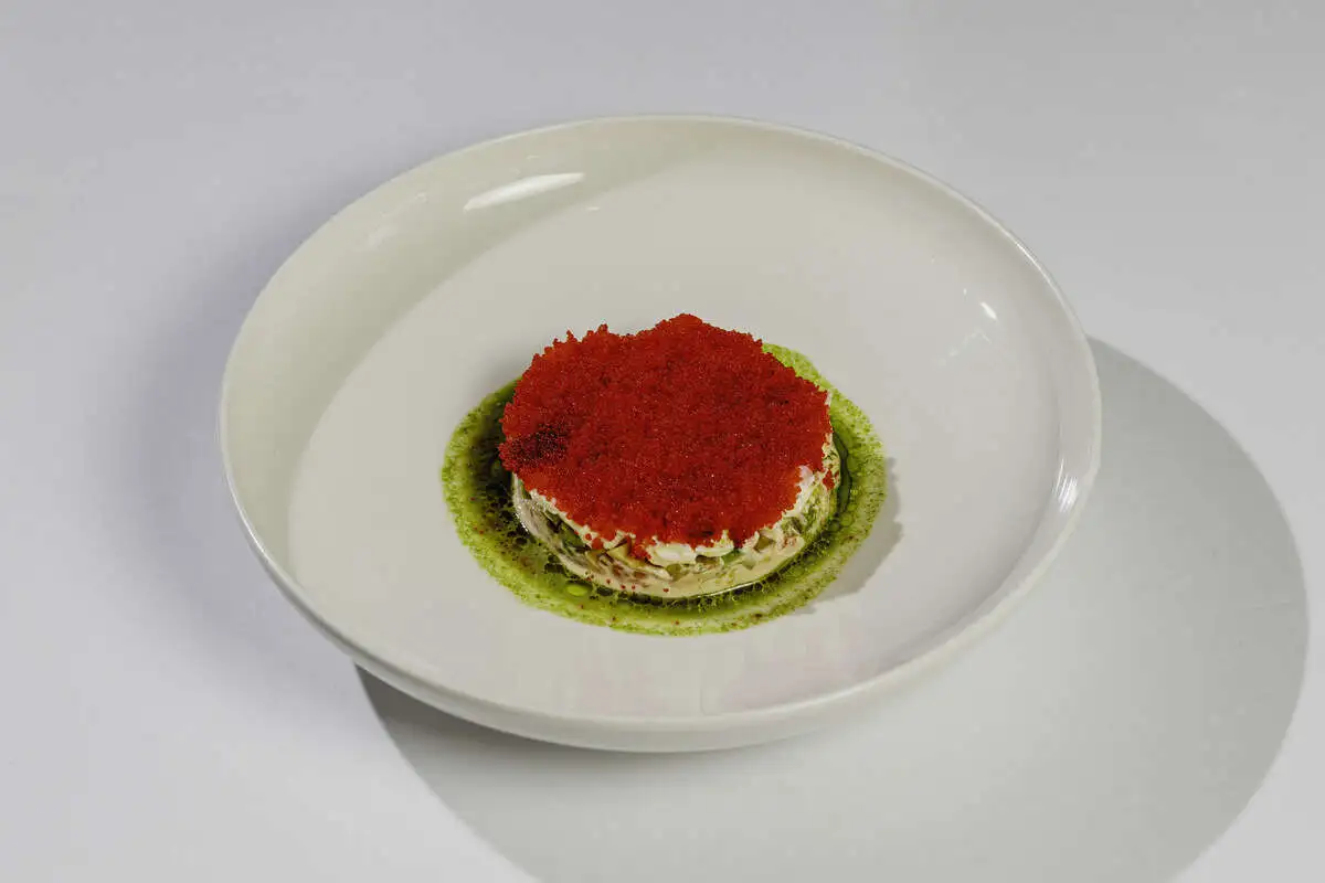 Оладьи из кабачков с креветками