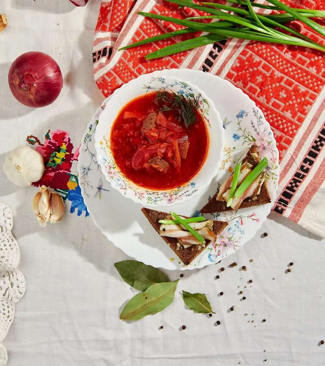 Классический борщ с говядиной