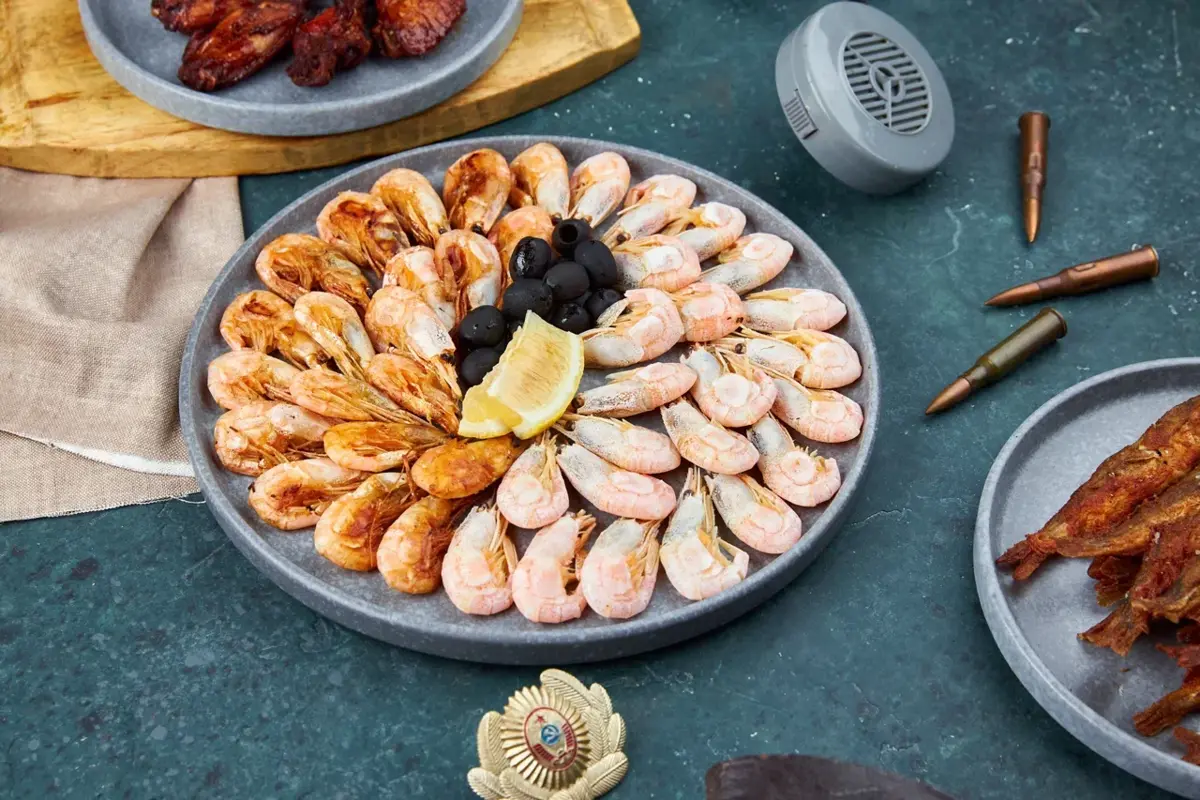 Креветки отварные