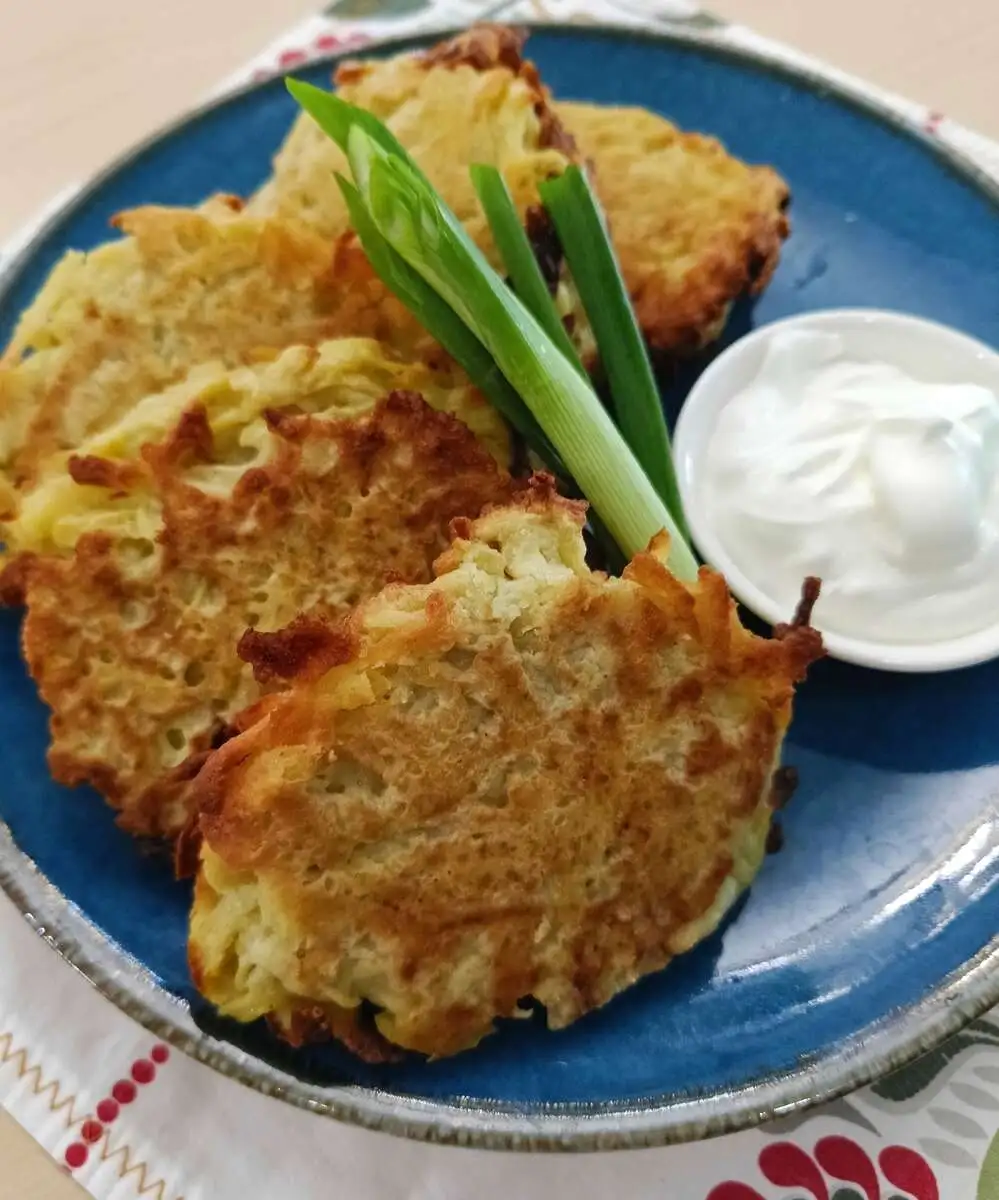 Драник картофельный со сметаной