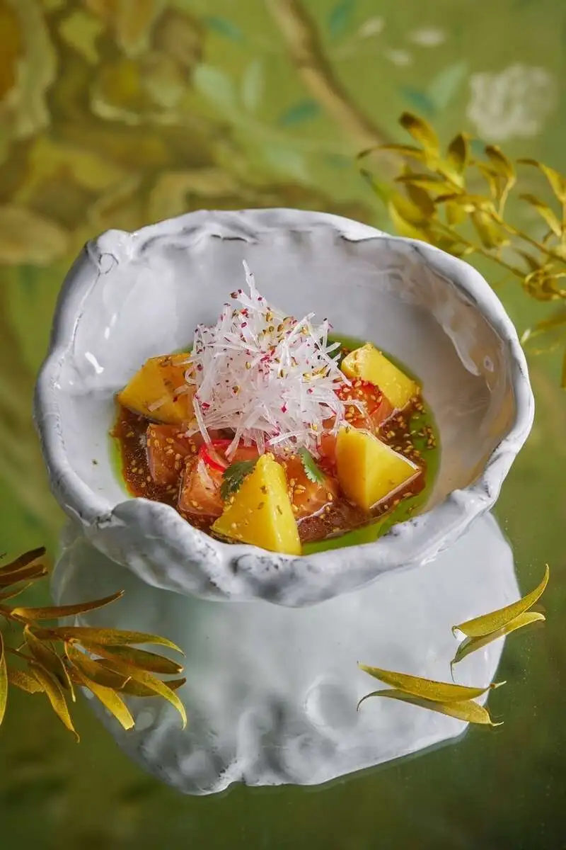 Севиче из лосося с манго