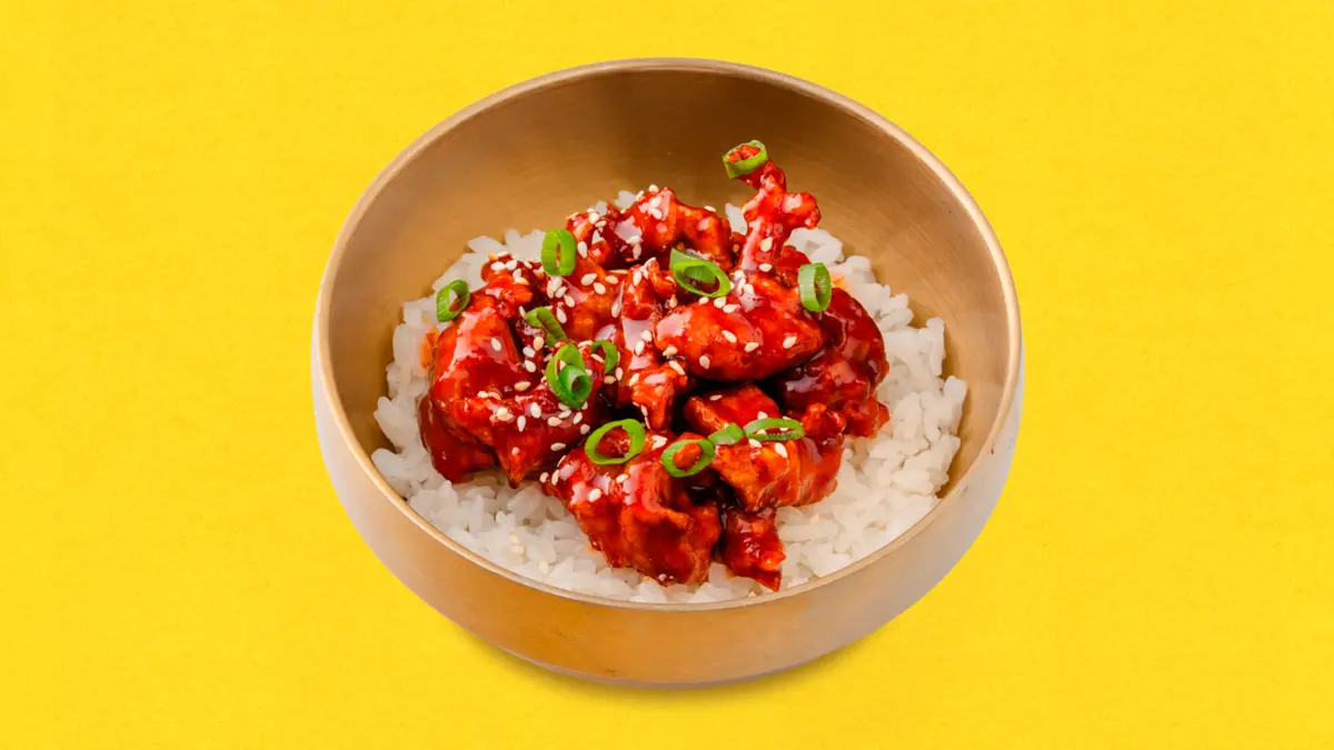 Корейский чикен в кисло-сладком соусе