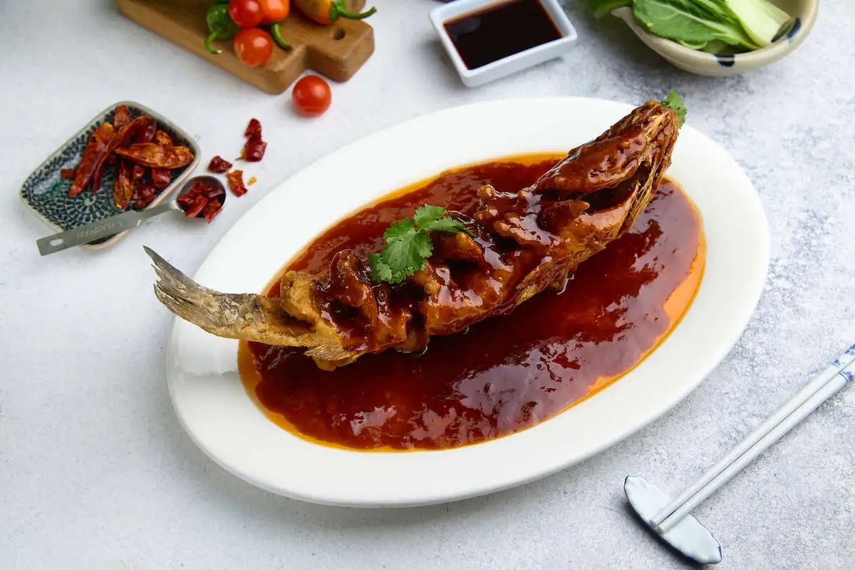 Сибас в соусе терияки 烧汁鲈鱼 Seabass teriyaki
