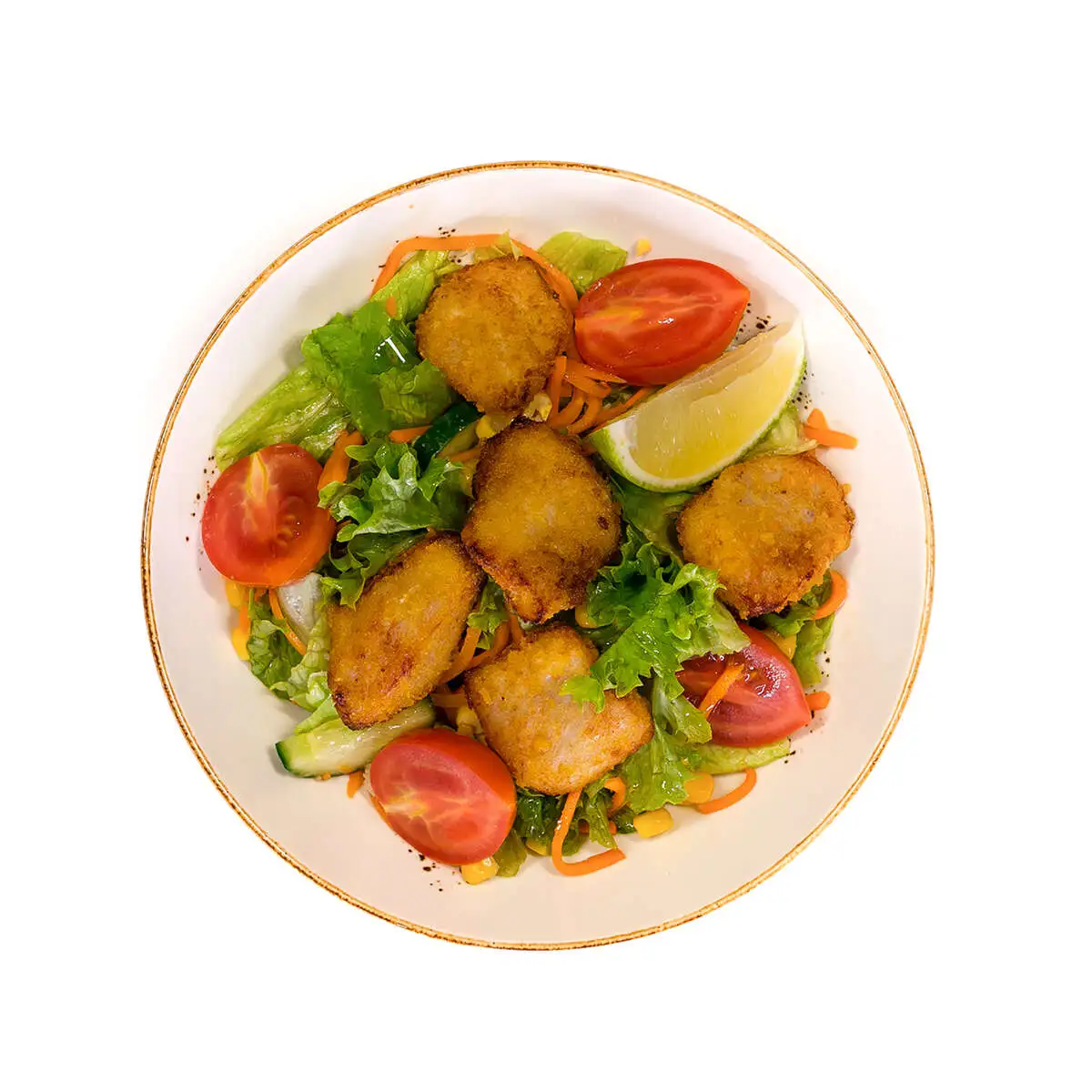 Салат Сеульский с куриными байтсами