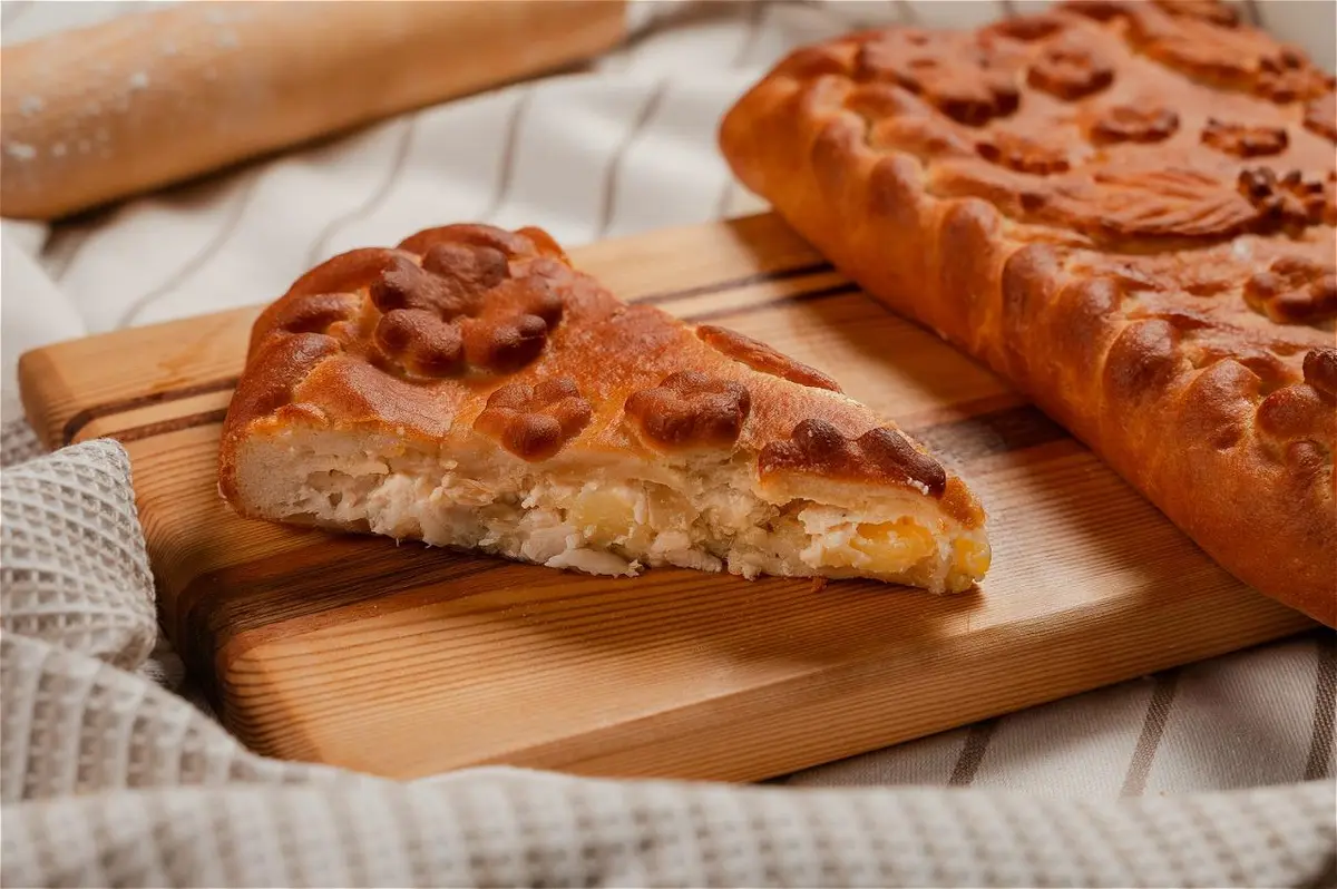 Пирог с курицей и картофелем