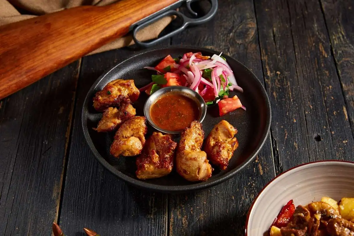 Шашлык из куриного филе бедра