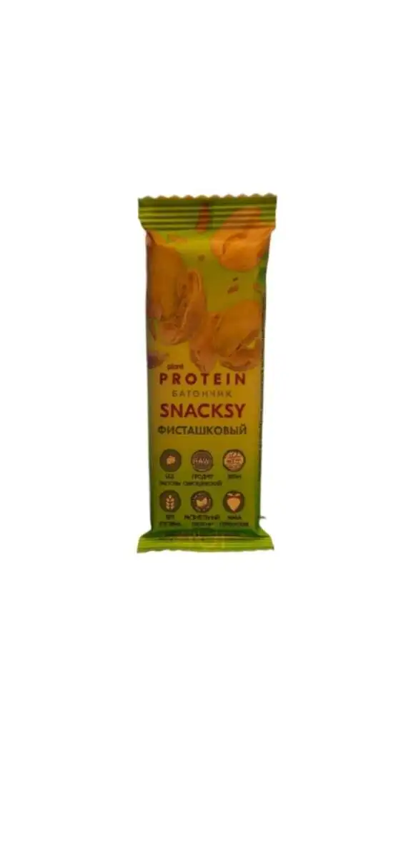 Батончик Snacksy фисташковый 40гр