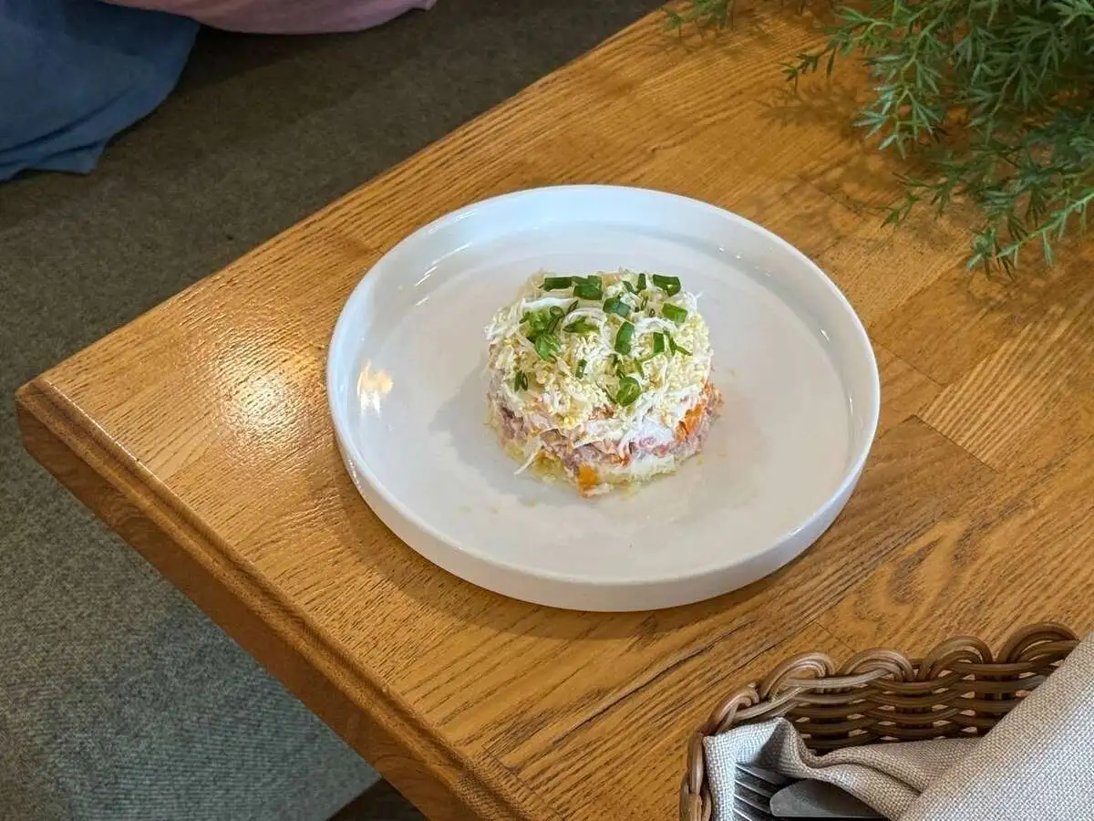 Салат Мимоза с тунцом