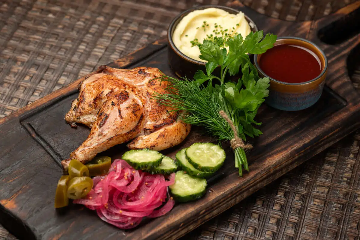 Половина фермерского цыпленка 390гр.