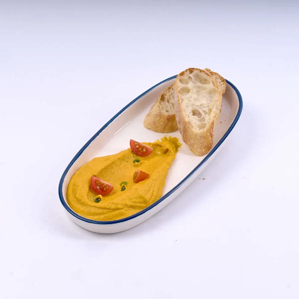 Хумус из моркови с питой