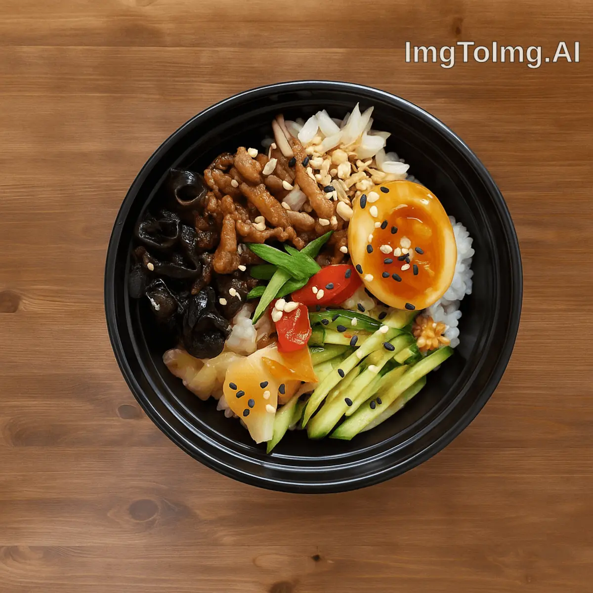 Боул со свининой и соусом лемонграсс