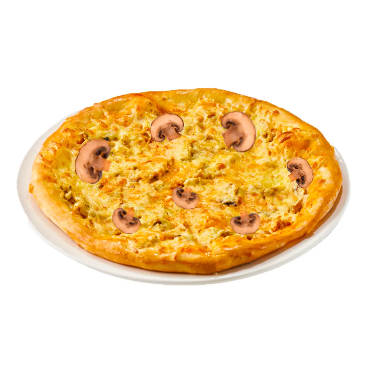 Пицца куриная с грибами 