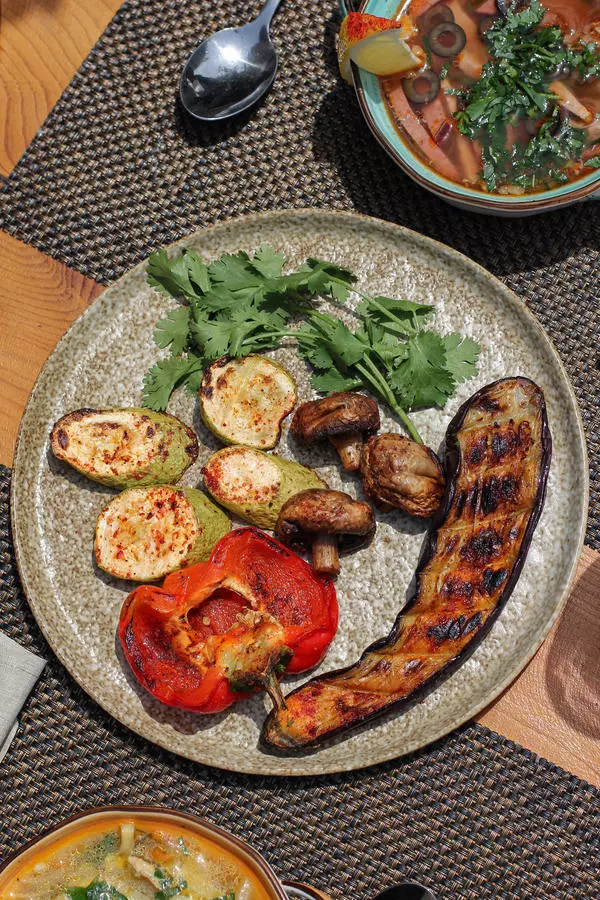 Овощи на мангале