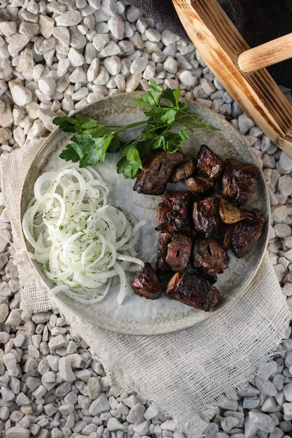 Печень с курдюком