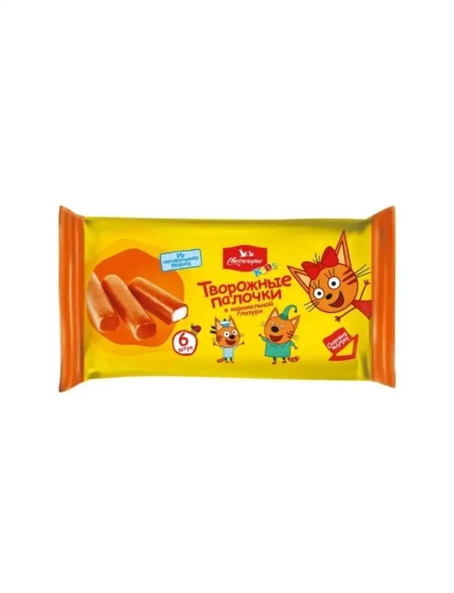 Творожные Палочки Три Кота Ваниль 6*30гр