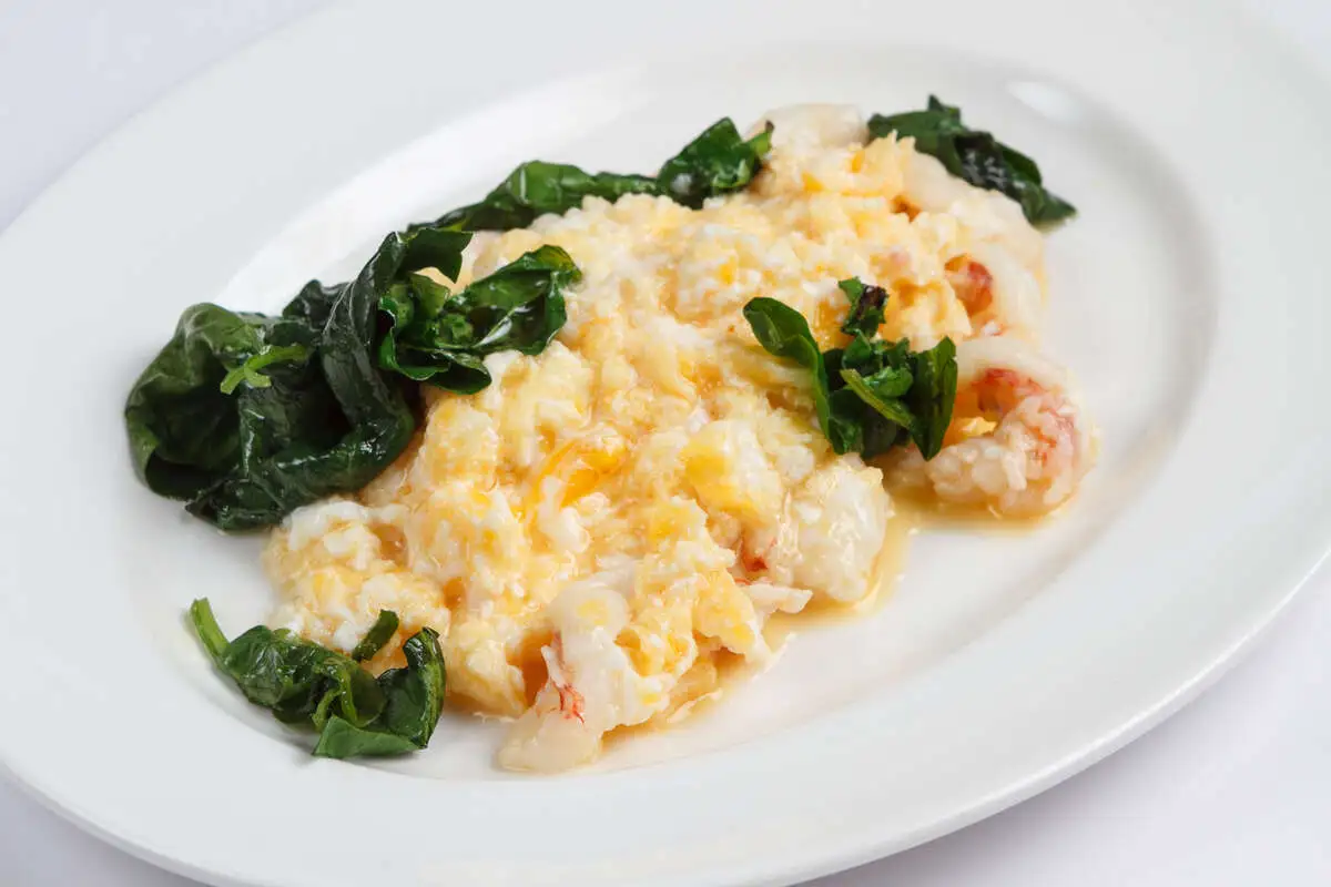 Скрэмбл с креветками