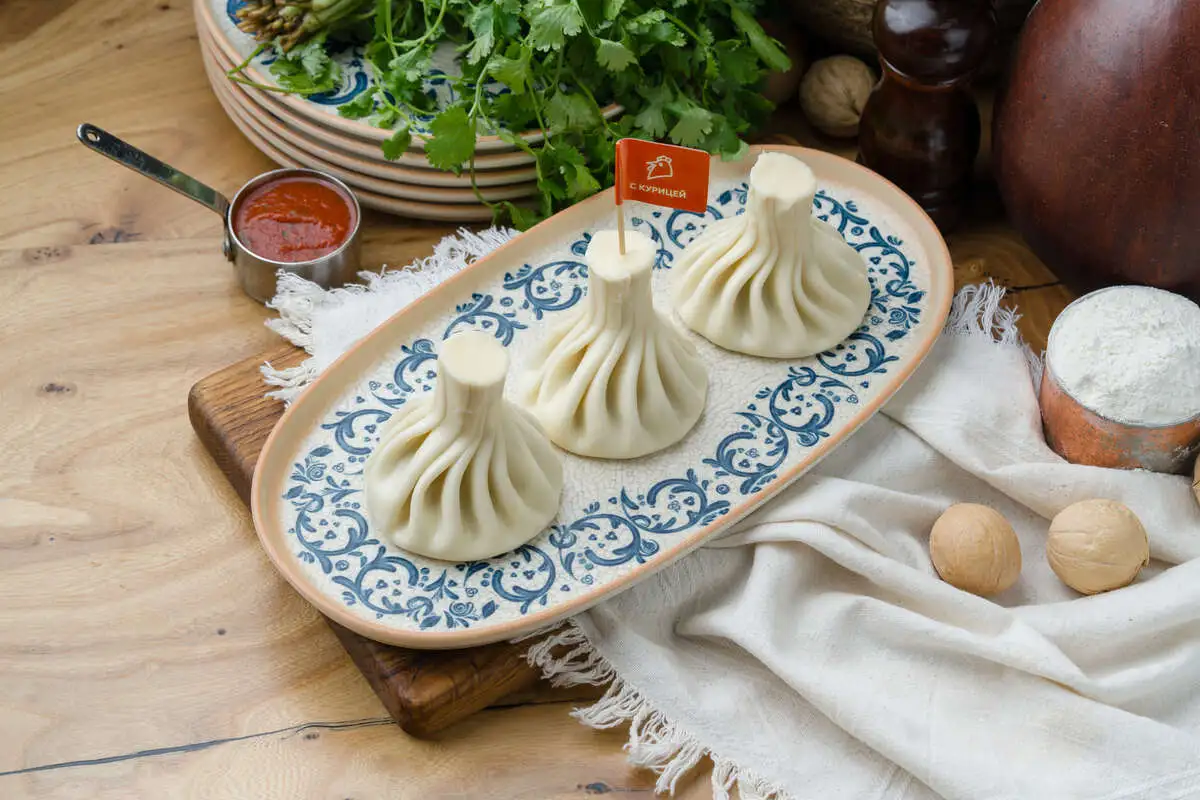 Хинкали с курицей ОТВАРНЫЕ —  на обед