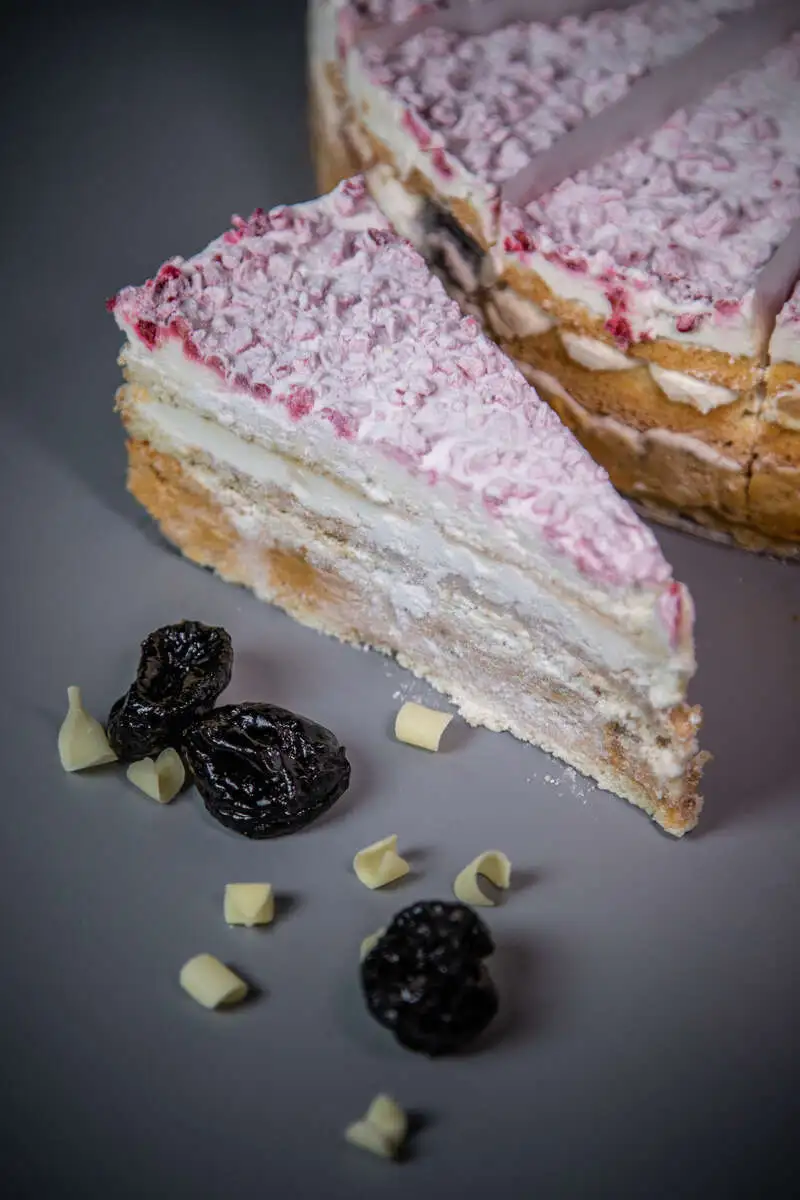 Торт "Сливочно-карамельный с малиной" 160г /ДФ