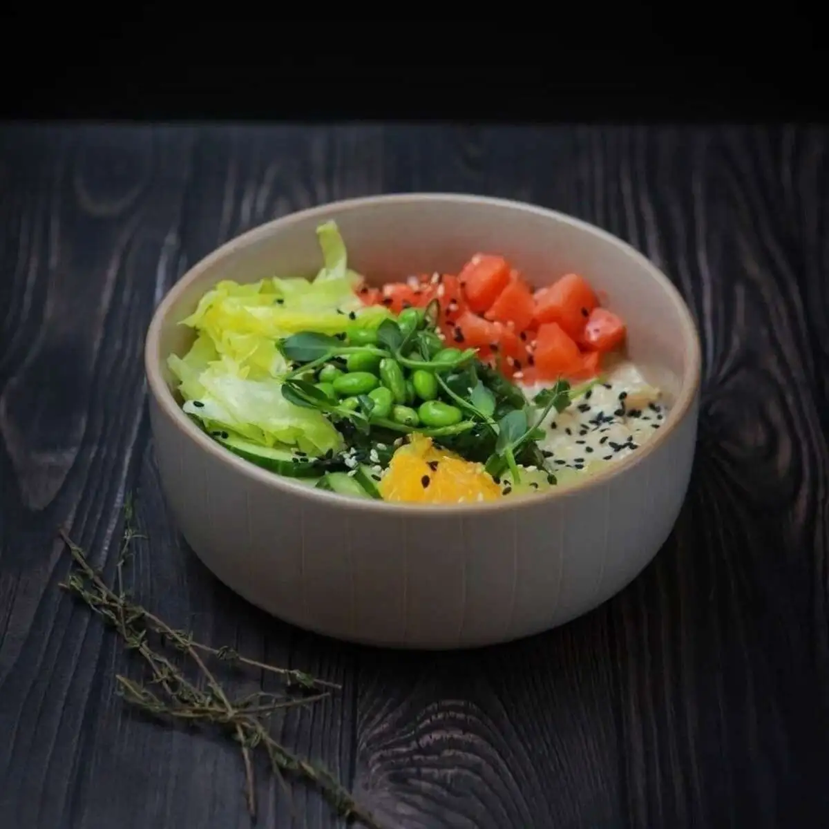 Поке с лососем