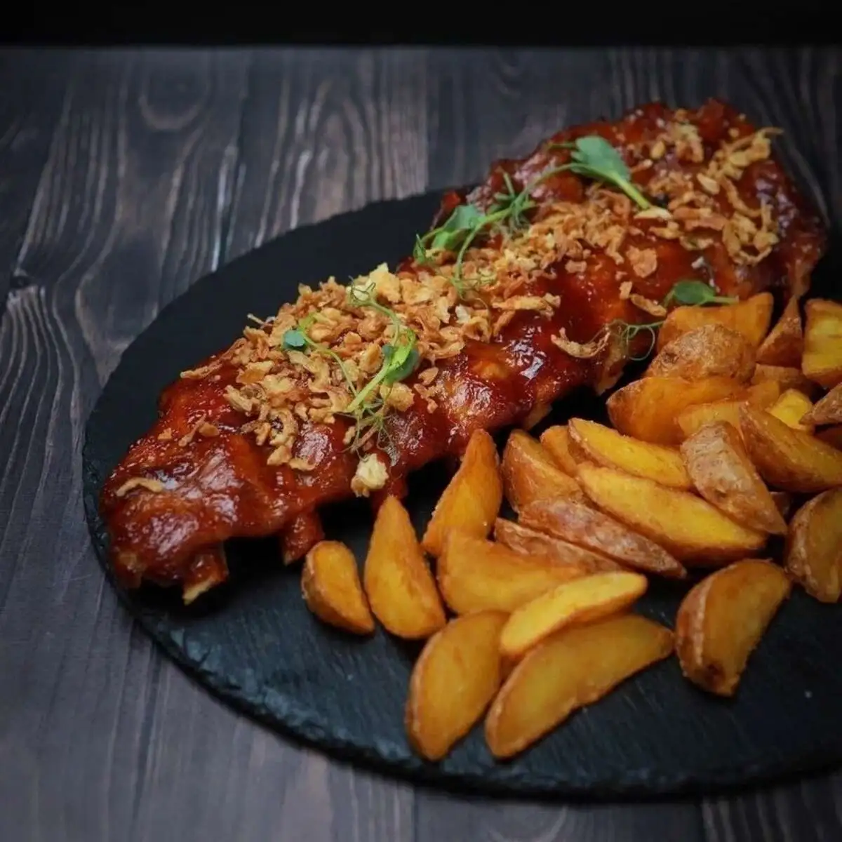 Свиные ребрышки BBQ