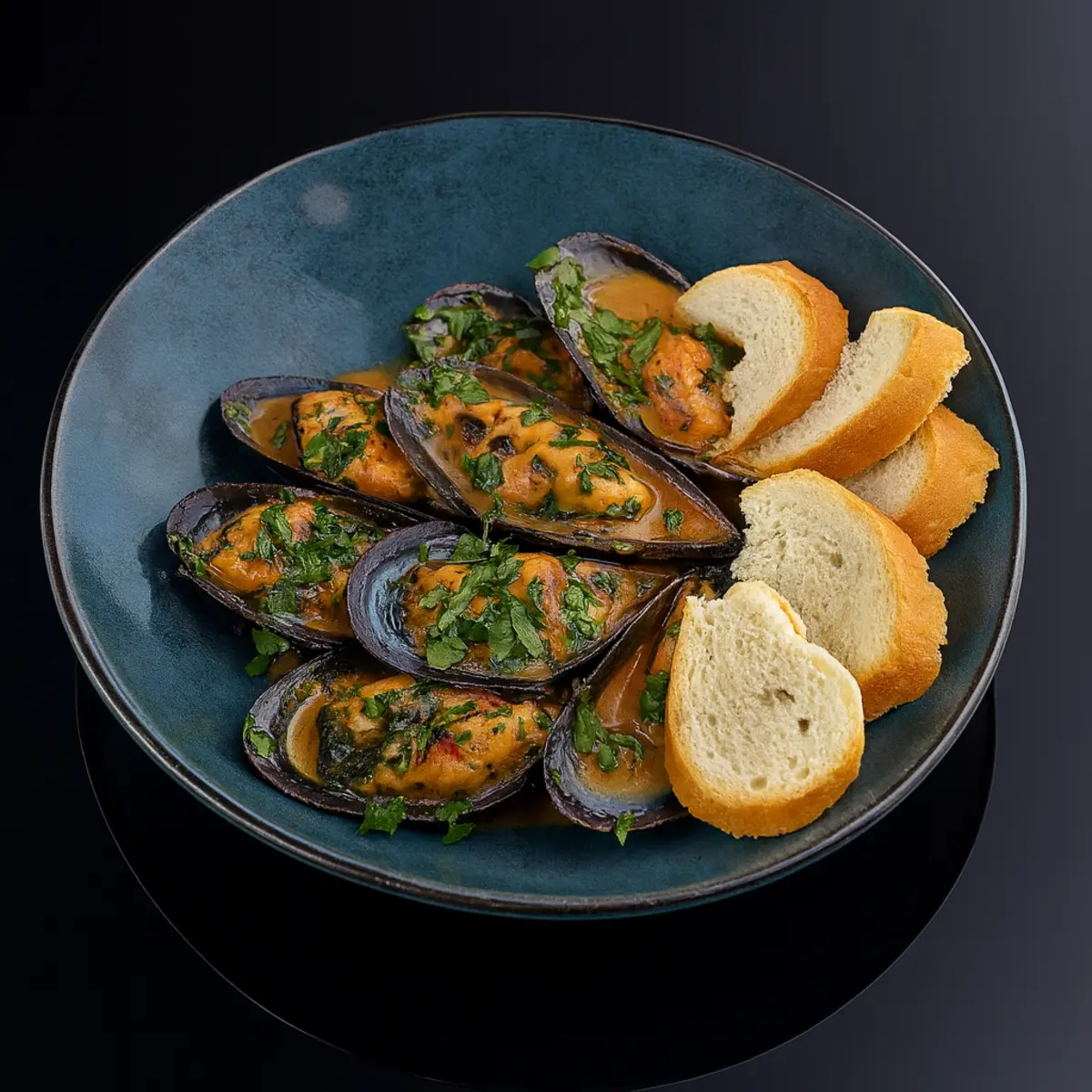 Мидии в тайском соусе