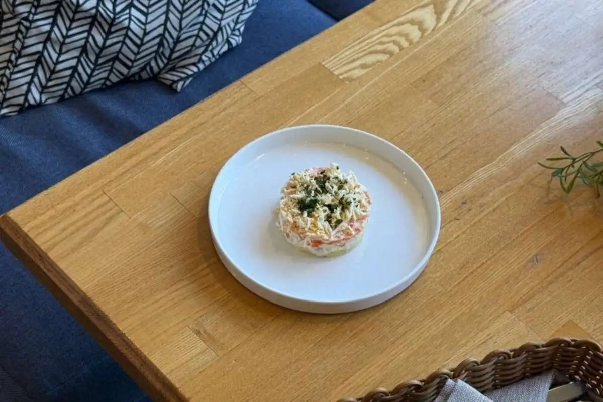 Салат с копчёным цыплёнком