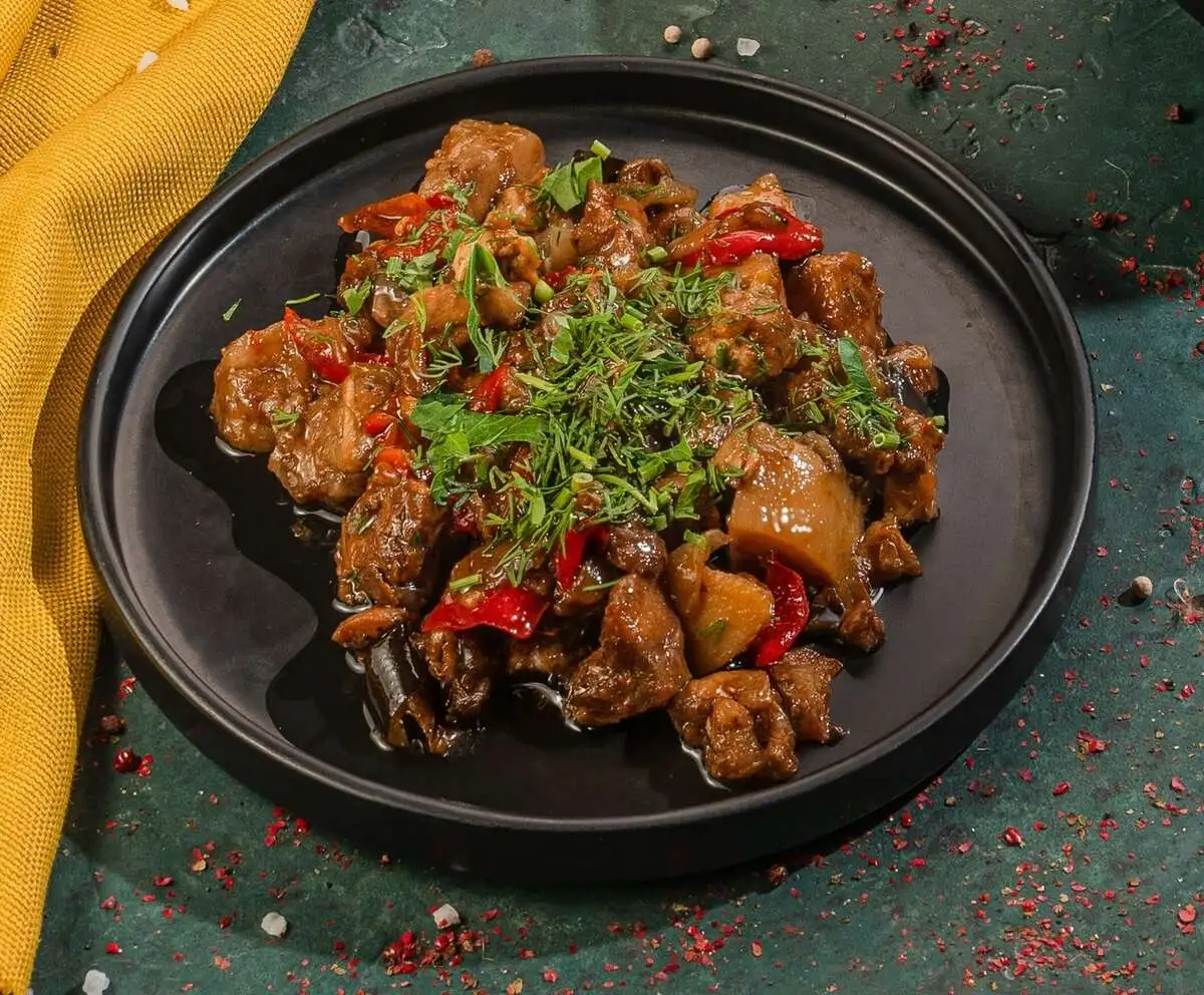 Жаркое с курицей и овощами