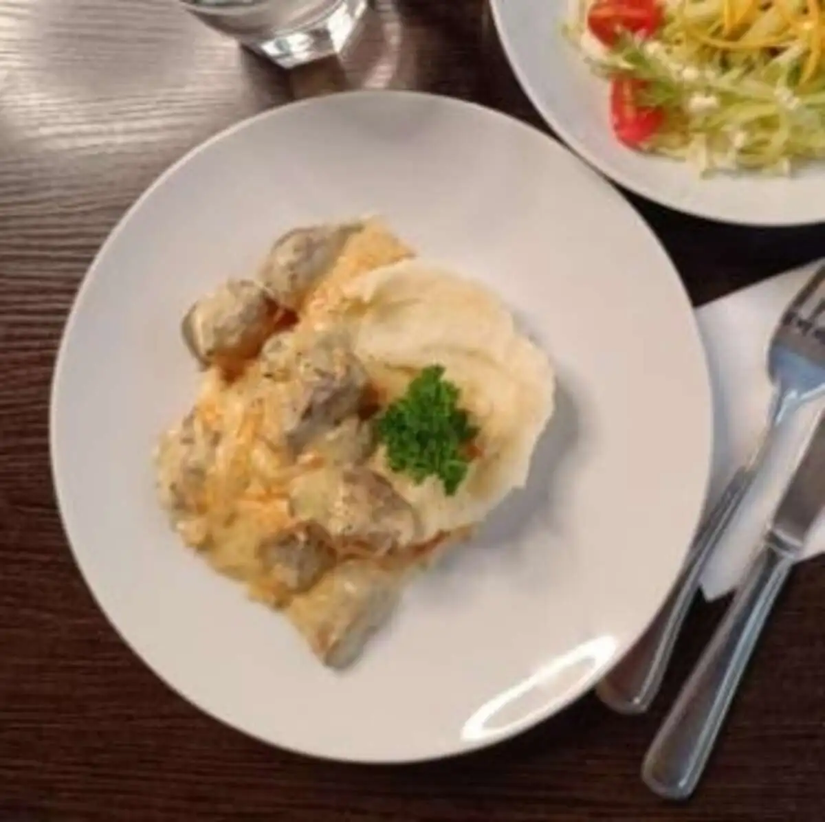 Куриная печень по-строгановски