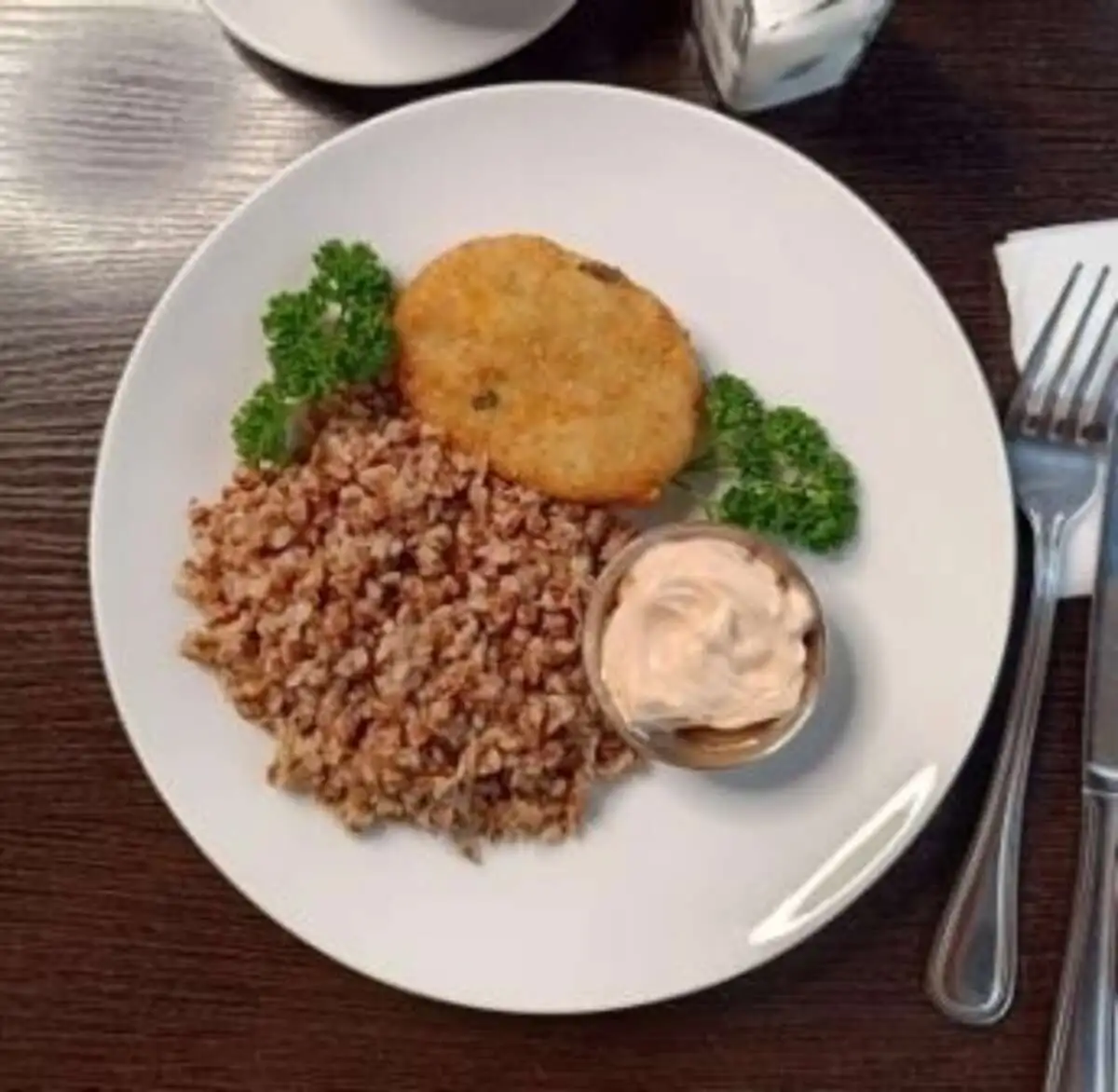 Кабачковый биточек с сыром