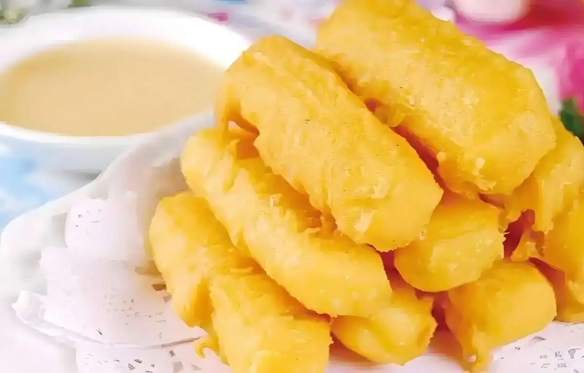 Сладкий молочный пудинг 脆皮鲜奶