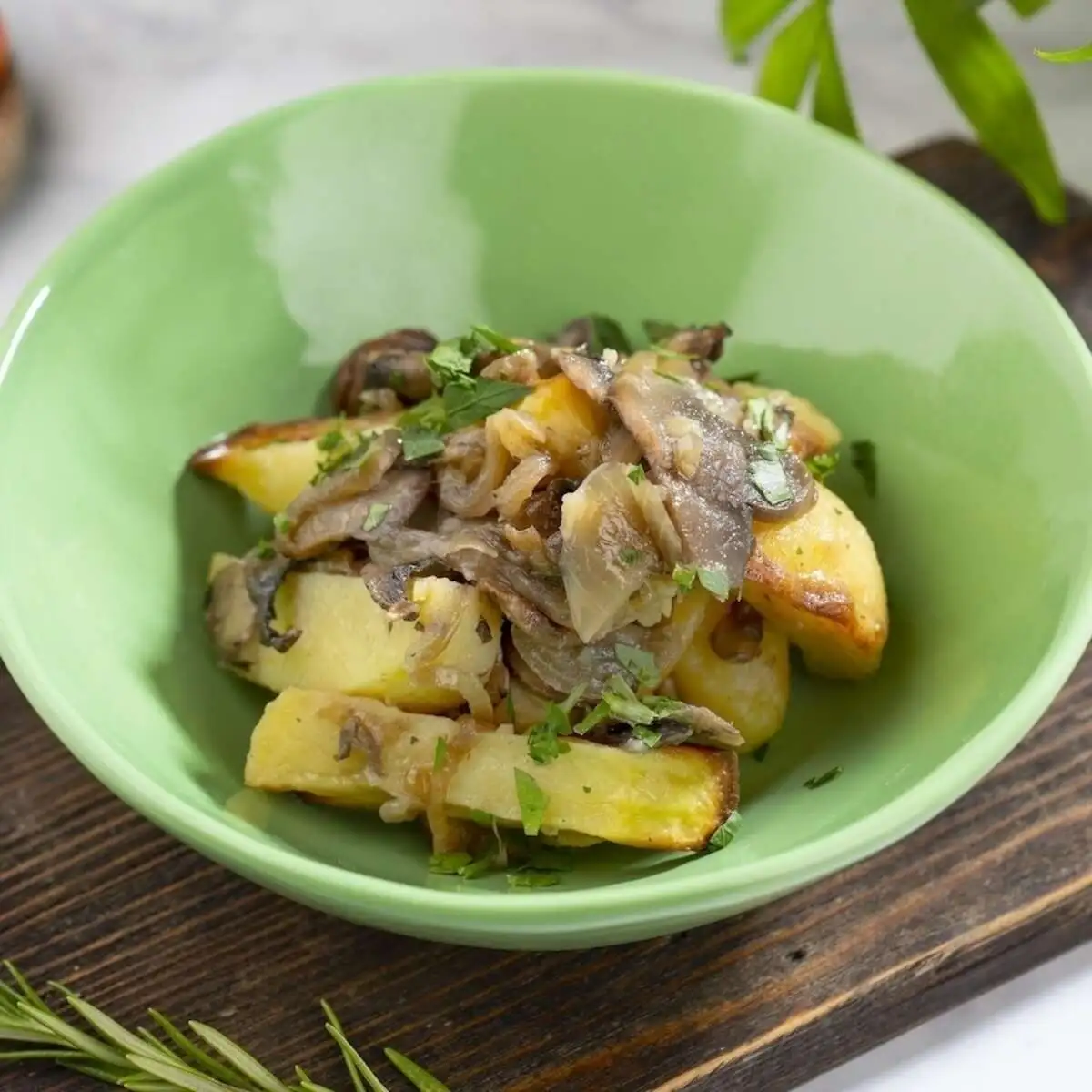 Картофель с грибами