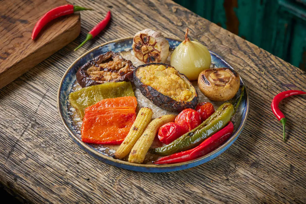 Запеченные овощи по грузински