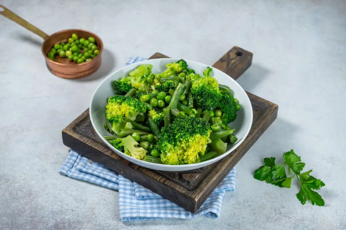 Зеленые овощи 