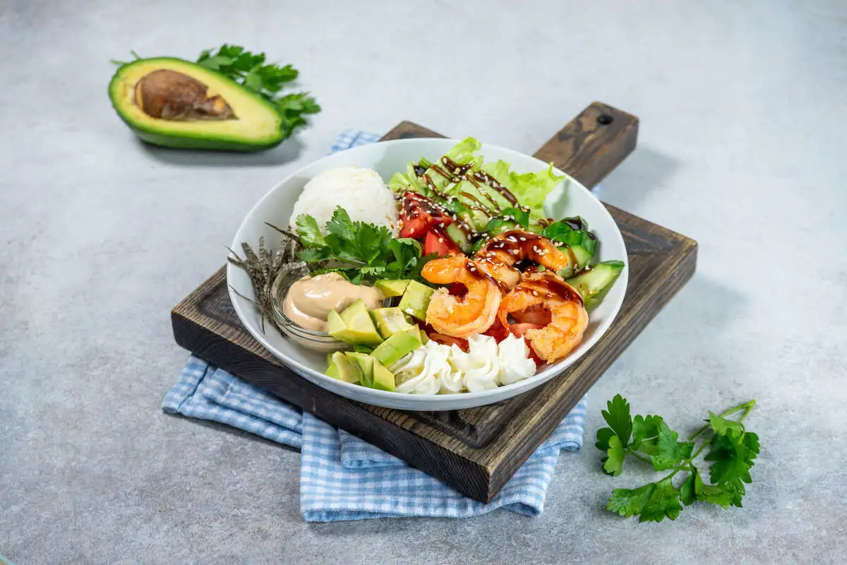 Салат Азиатский с креветками