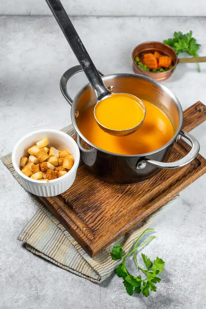 Суп пюре морковно-имбирный 