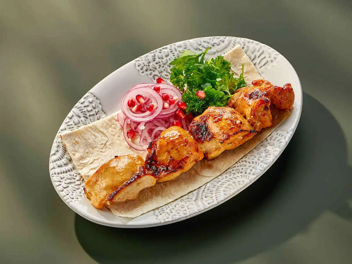 Шашлык из куриного бедра 