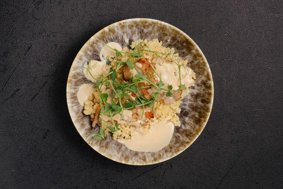Курица с булгуром