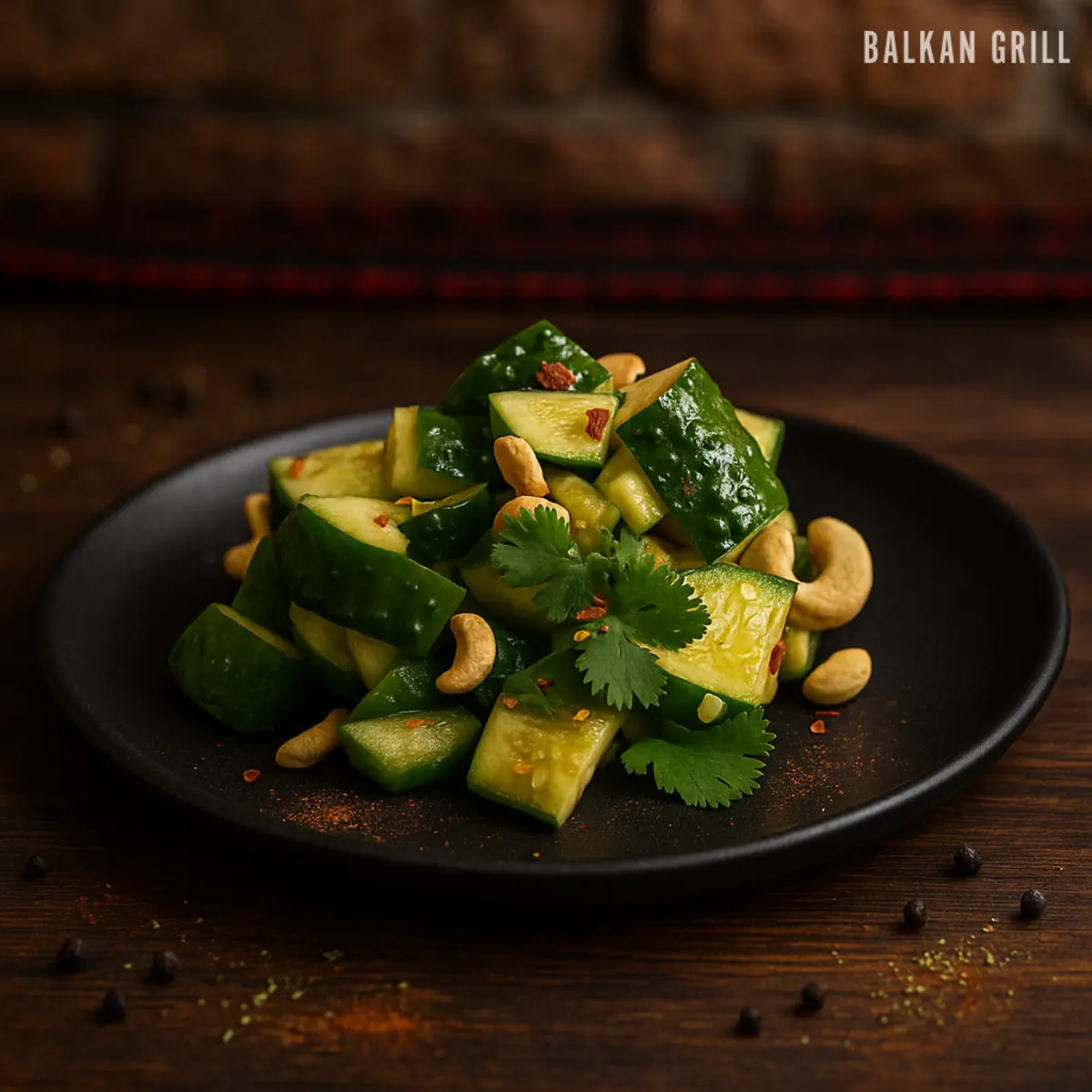 Салат Битые огурцы