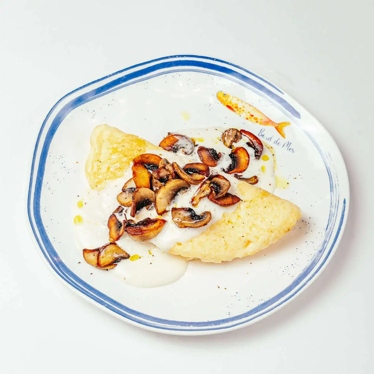 Омлет с трюфельными шампиньонами