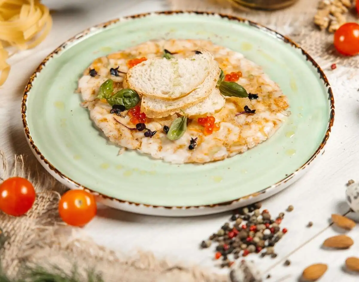 Карпаччо из тигровых креветок