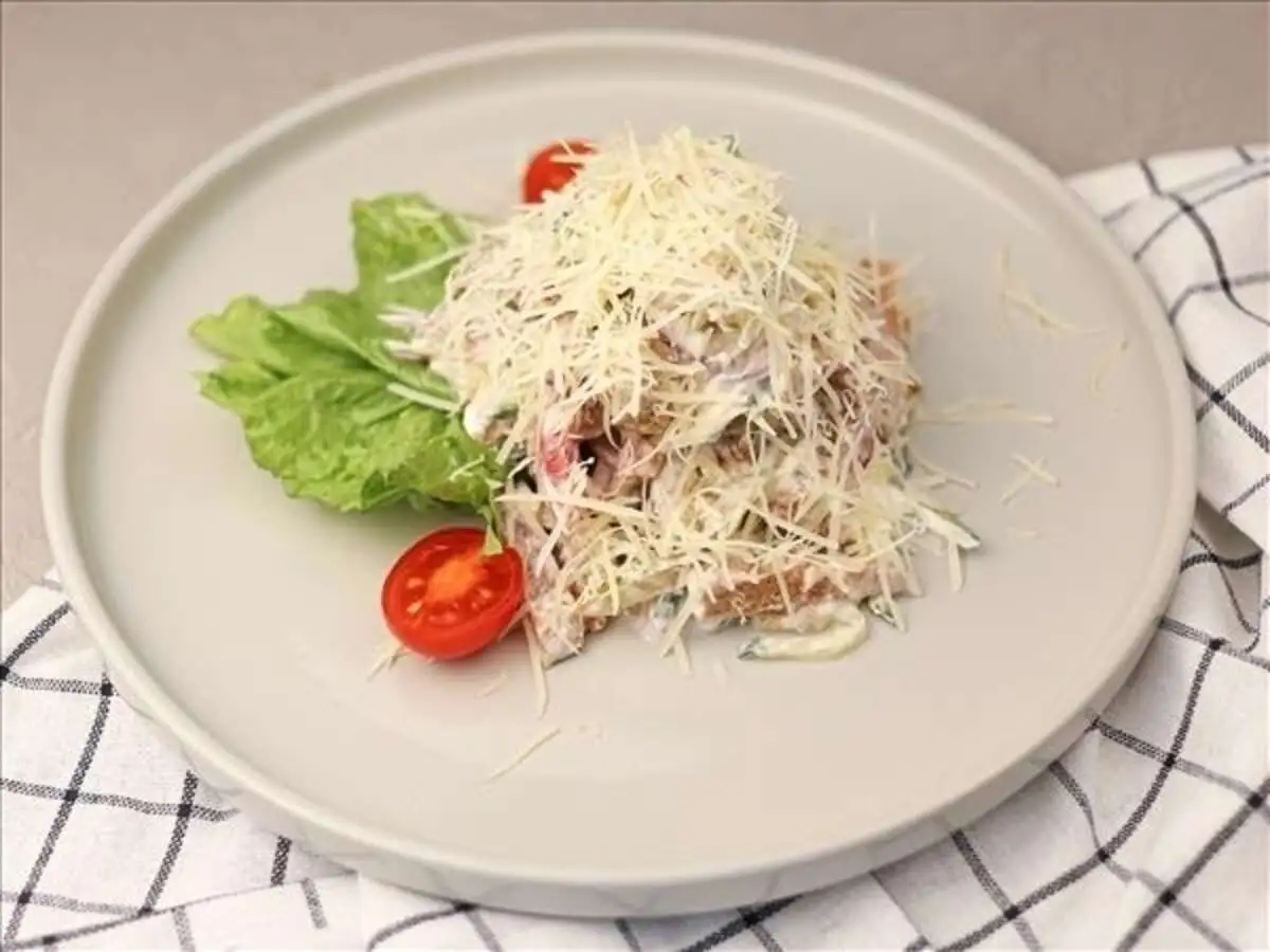 Салат с говяжьим языком