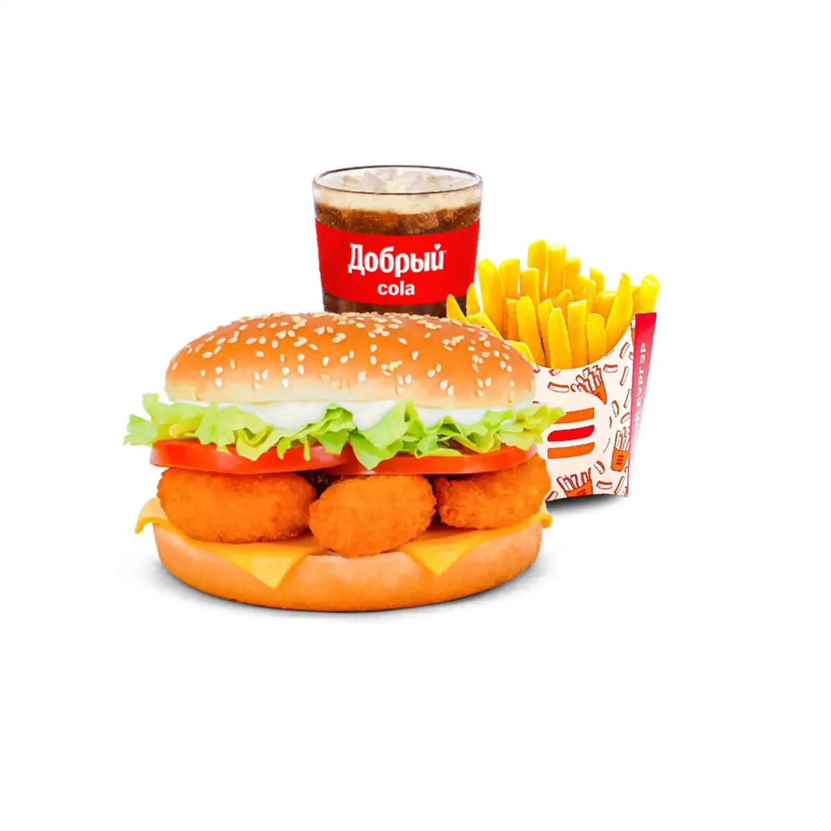 Шримпбургер КОМБО