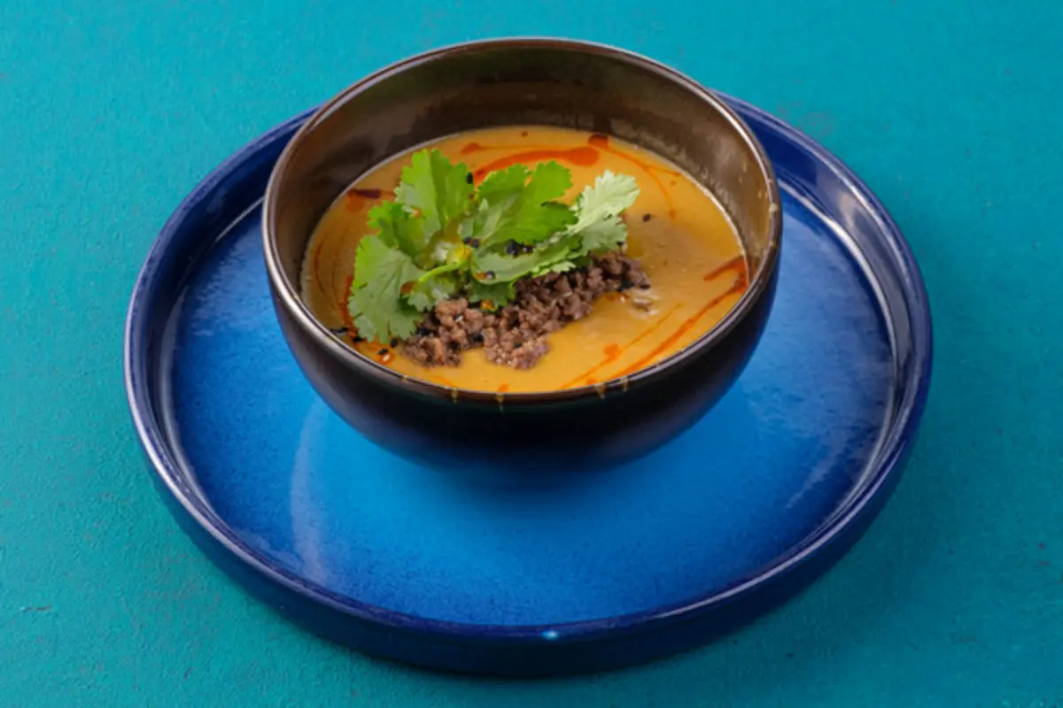 Крем-суп из нута и индейки 