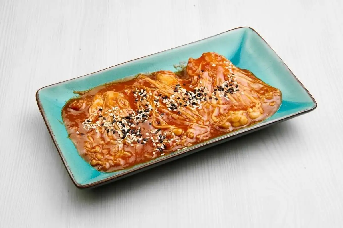 Эноки в соусе яннен. 160гр.порц.