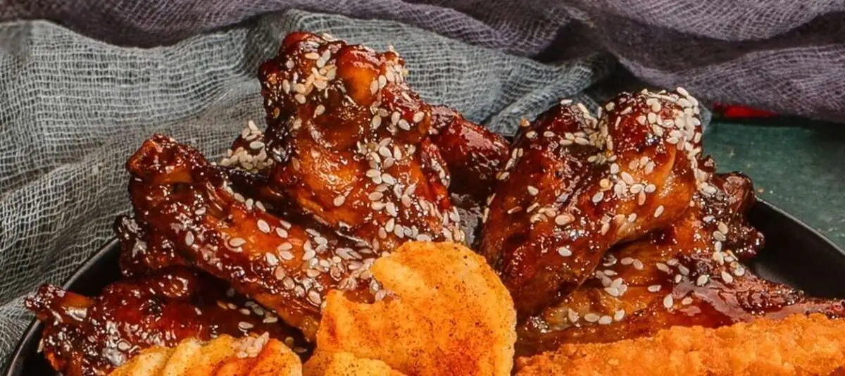 Куриные крыльяв соусе тереяки