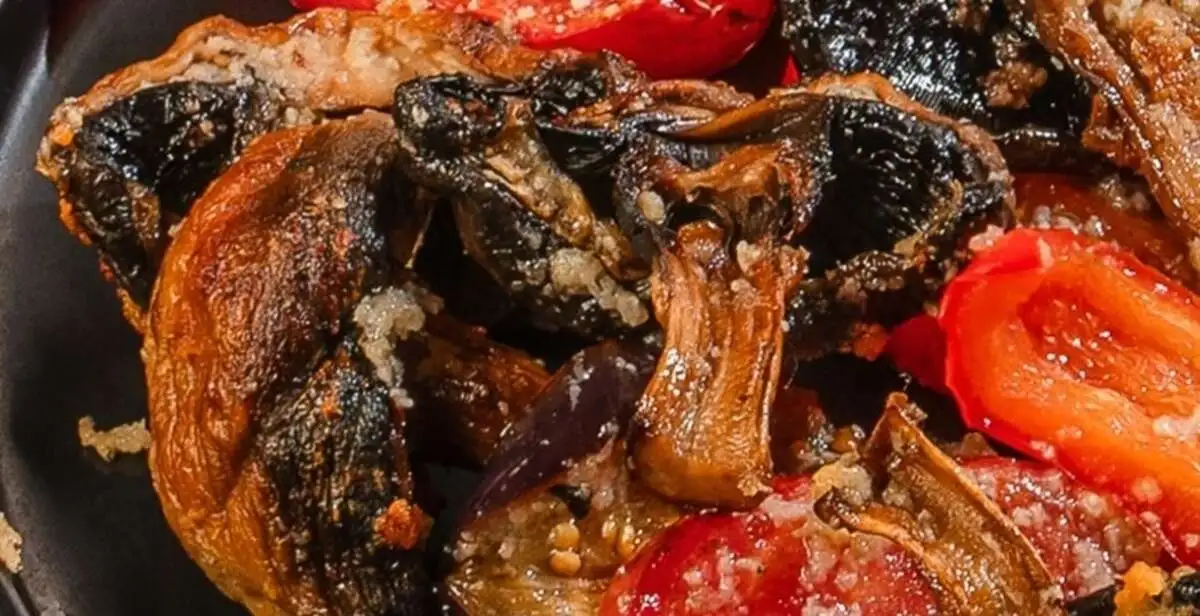 Шампиньоны на гриле