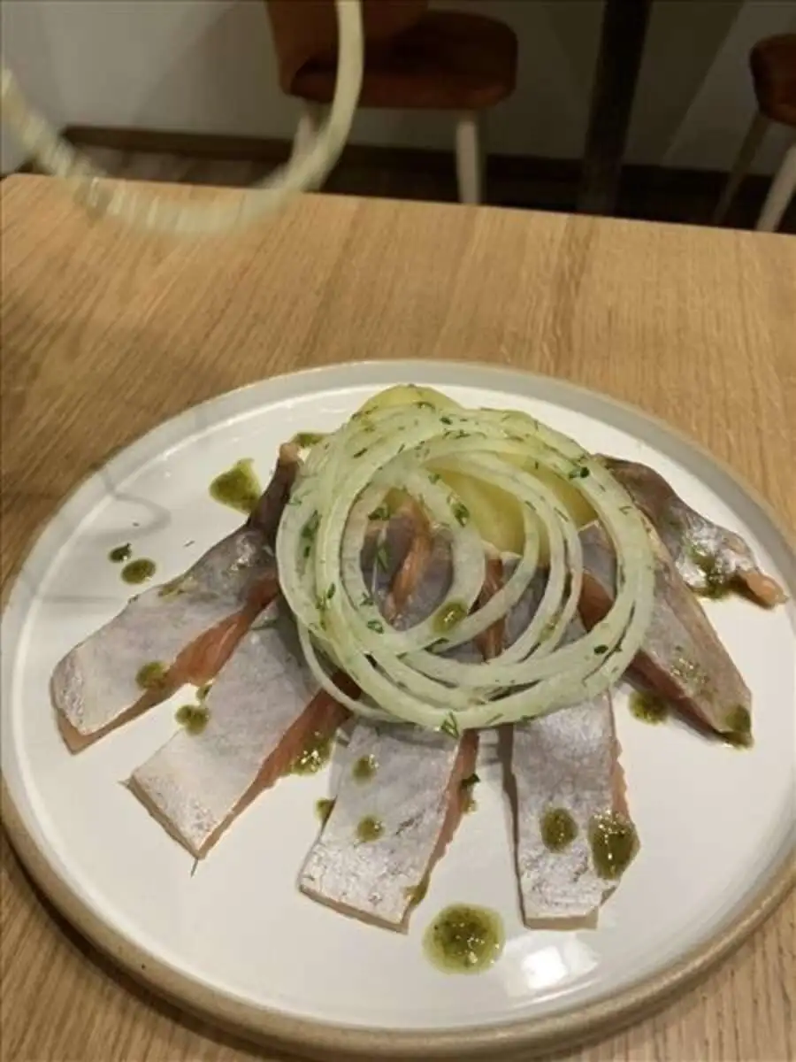 Закуска из горбуши с отварным картофелем, 150 г