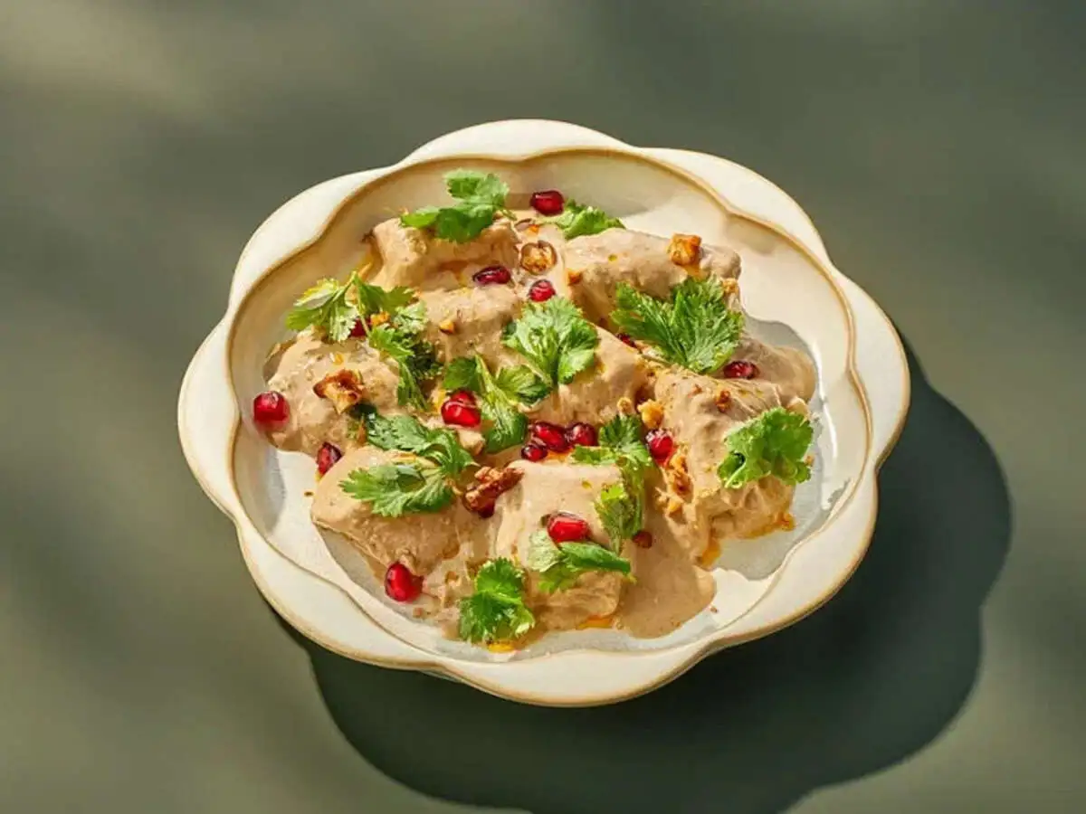 Сациви из индейки с печеным баклажаном 