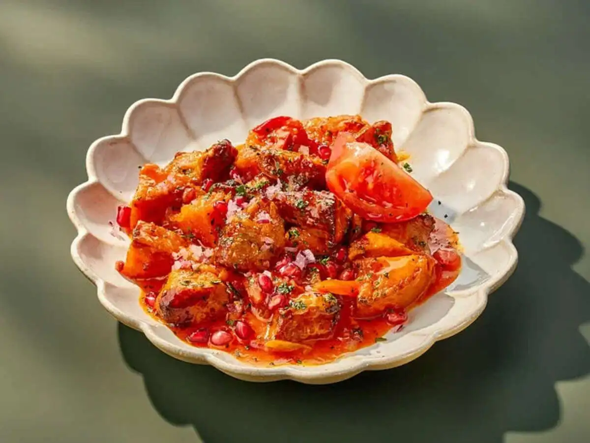 Оджахури из  свинины с бататом