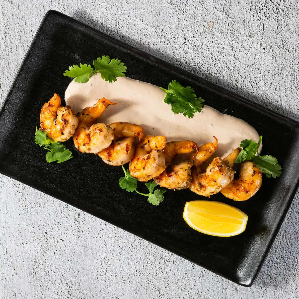 Креветки на гриле